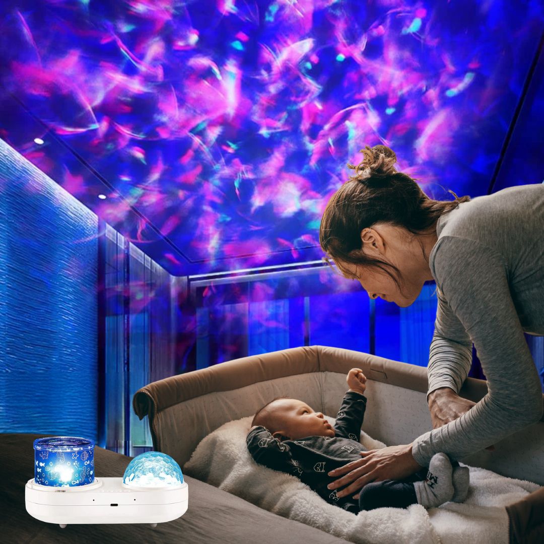 bebe maman veilleuse bebe projection plafond gentle ocean