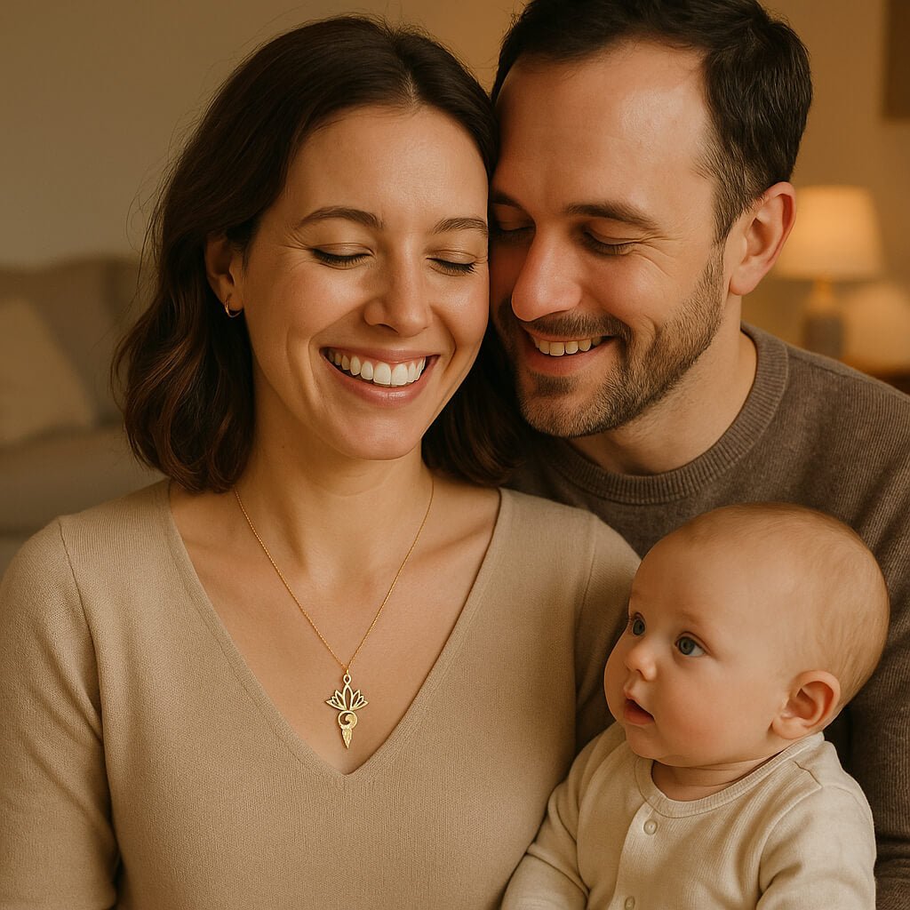 cadeau maman anniversaire pendentif symbolique nymphea