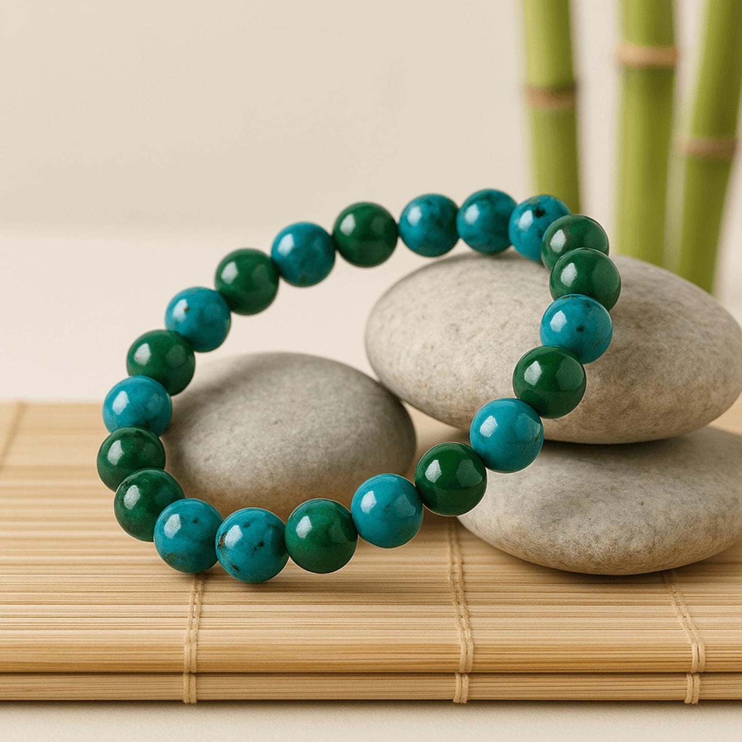 cadeau maman noel bracelet pierre malachite protecteur