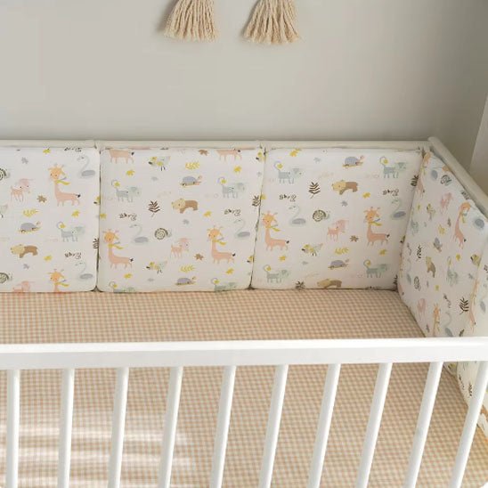 tour de lit bebe securite beige