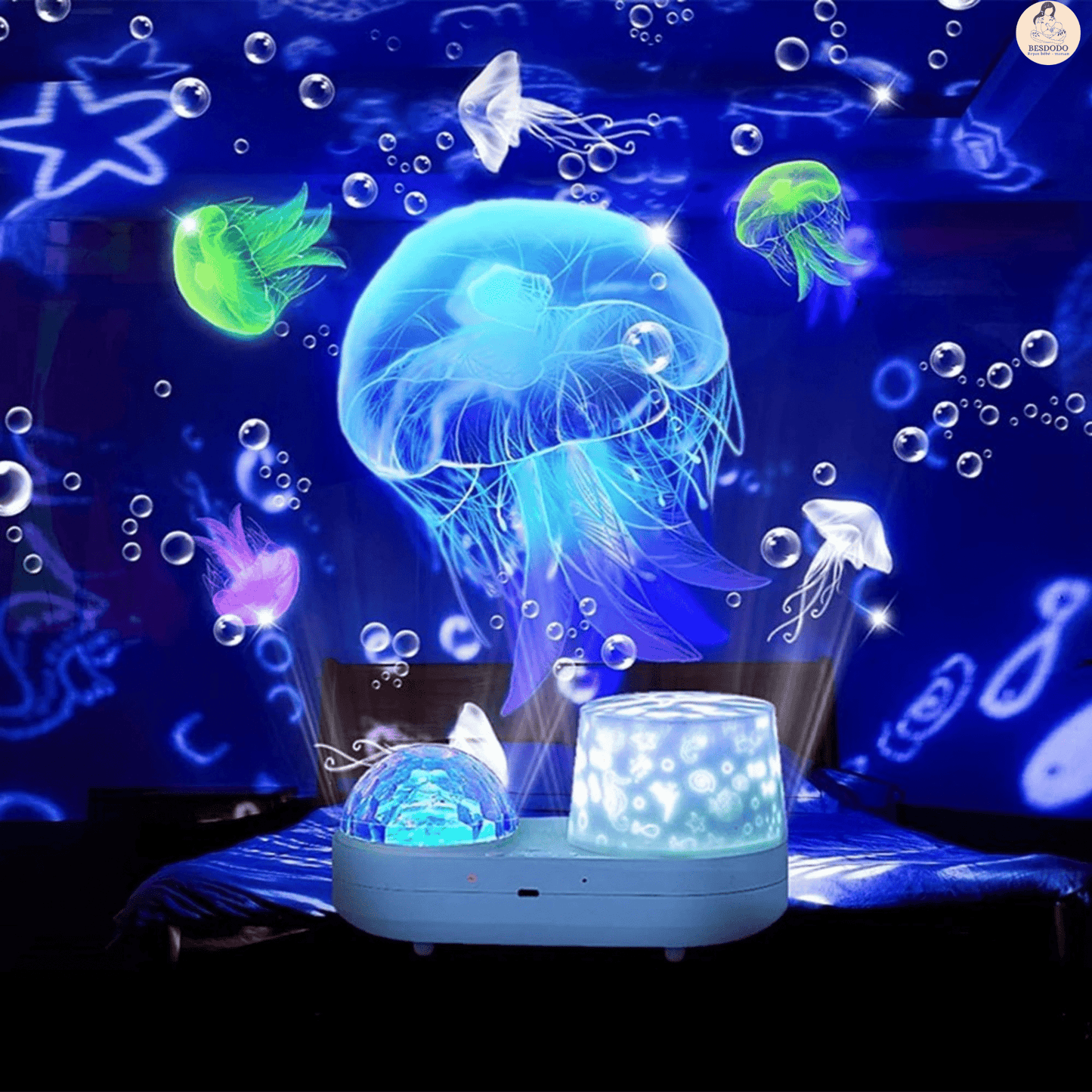 veilleuse bebe projection plafond magique