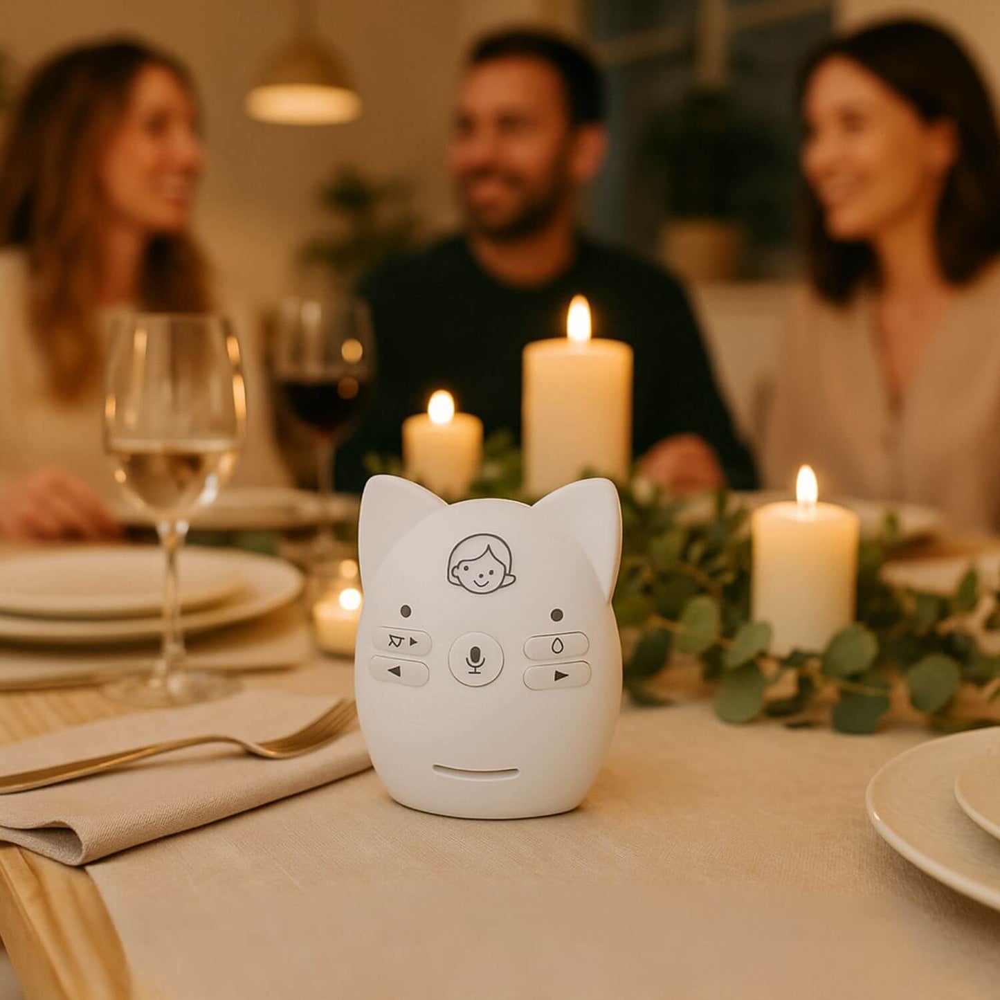 babyphone bebe minouveille diner famille bebe surveillance