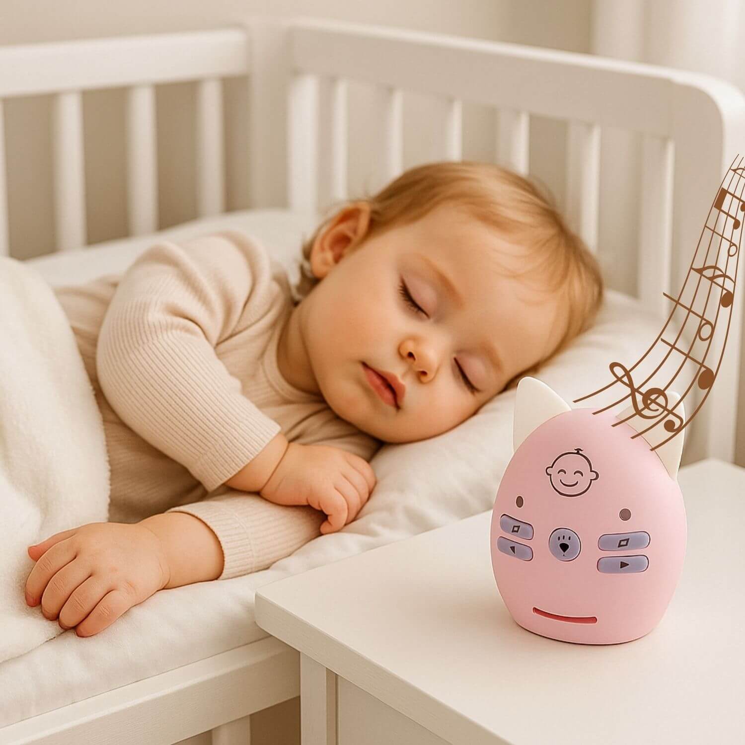 babyphone bebe minouveille fille dort securite