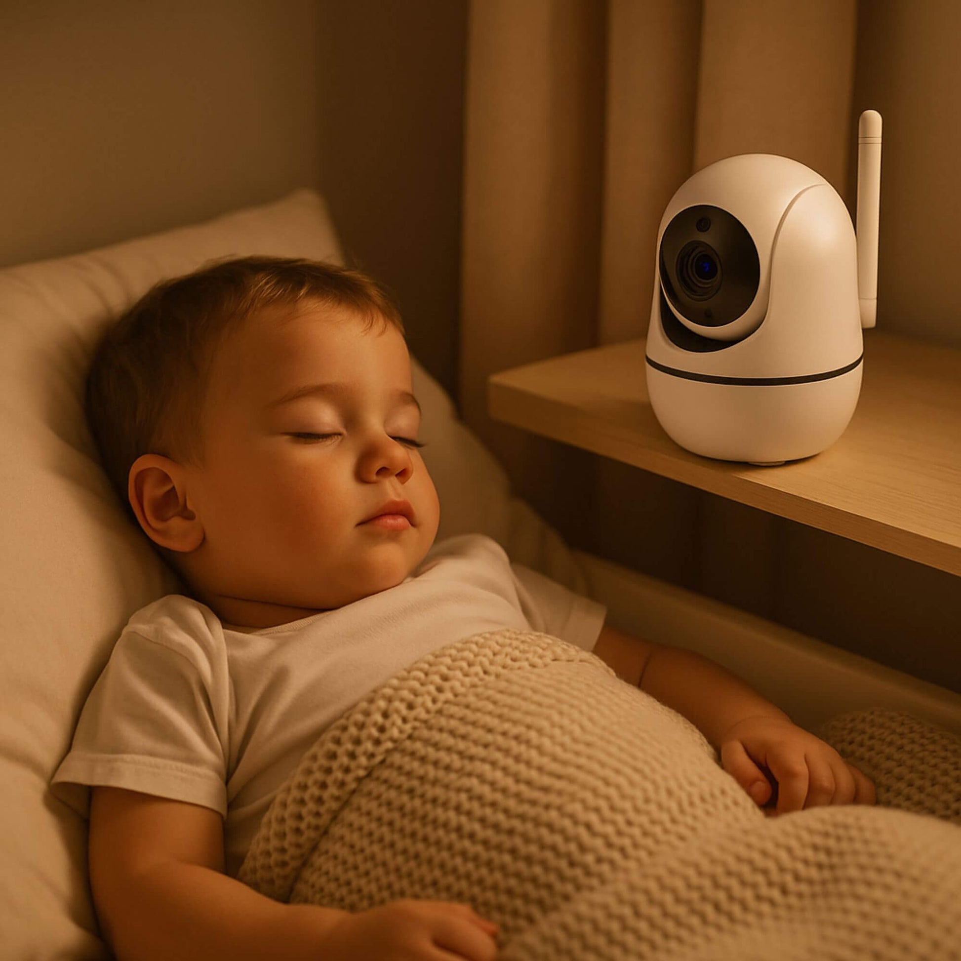 babyphone double camera duozen enfant dort