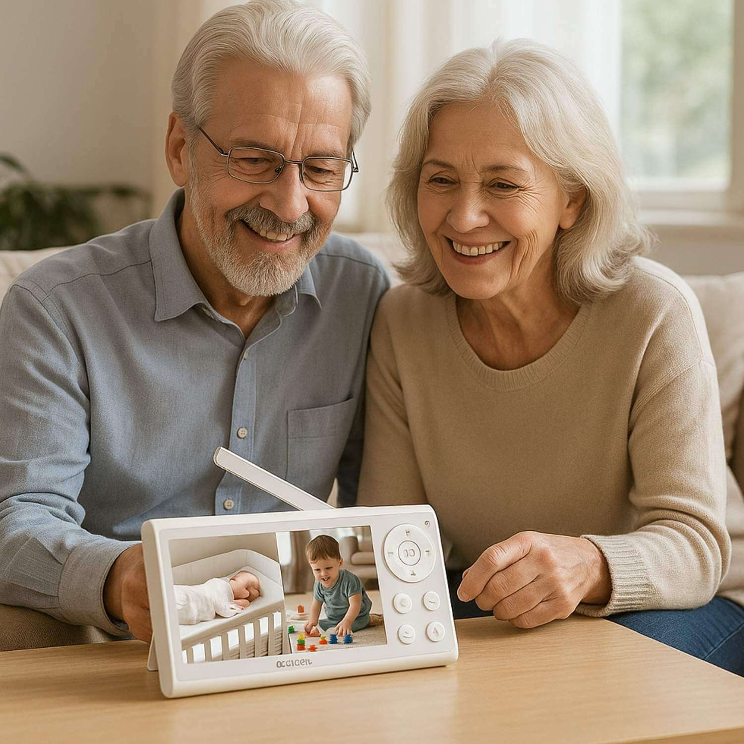 babyphone double camera vistaduo grands parents sereins
