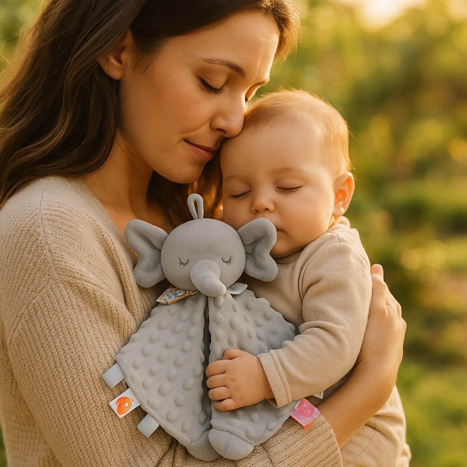 bebe apaise doudou bebe elephant gris