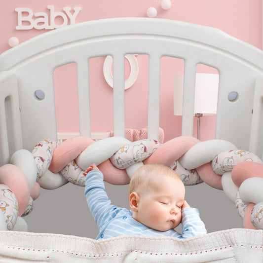 bebe dort tour de lit tresse poules protection tete
