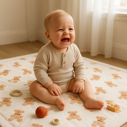 bebe heureux couverture bebe tapis jeu