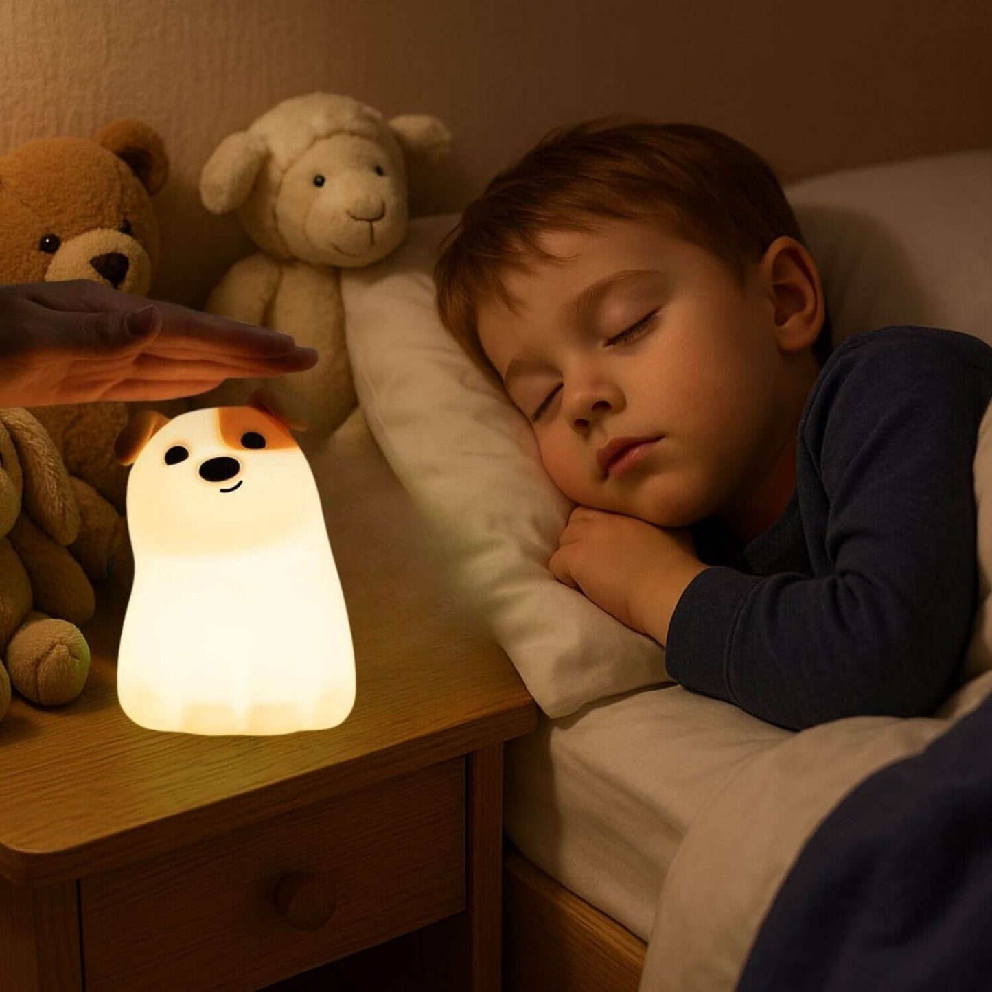 bebe paisible veilleuse enfant chien poppi