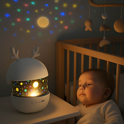 VEILLEUSE BEBE PROJECTION PLAFOND ǀ La sphère enchantée™ Besdodo