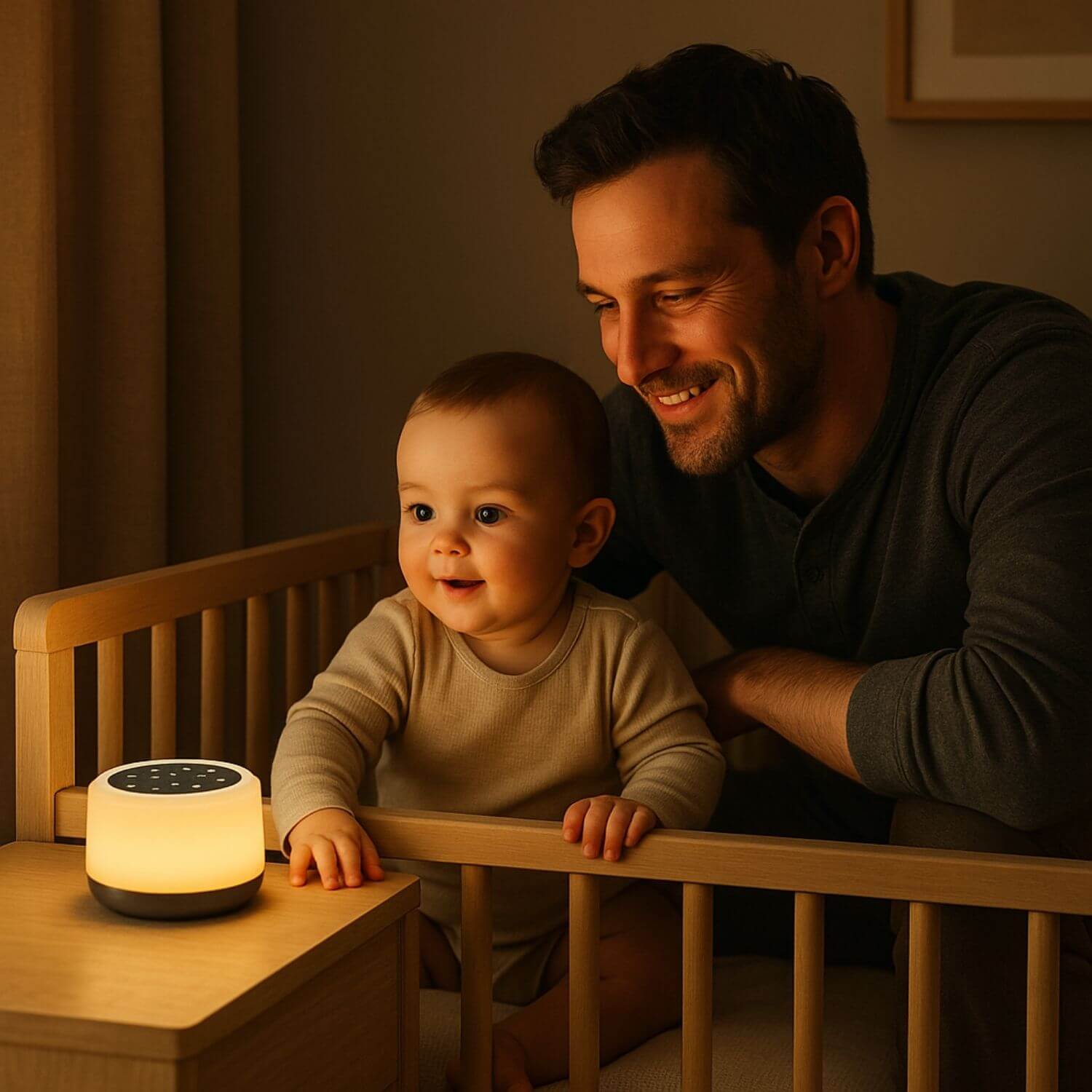 bruit blanc bebe enfant curieux