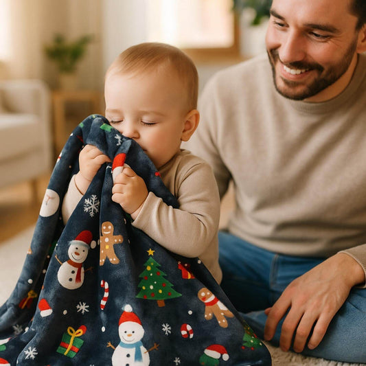 cadeau enfant couverture bebe noelly