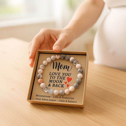 cadeau femme enceinte bracelet symbolique pierres de lune