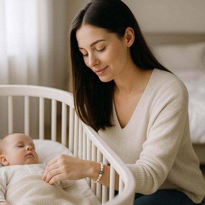 cadeau jeune maman bracelet berceau bebe