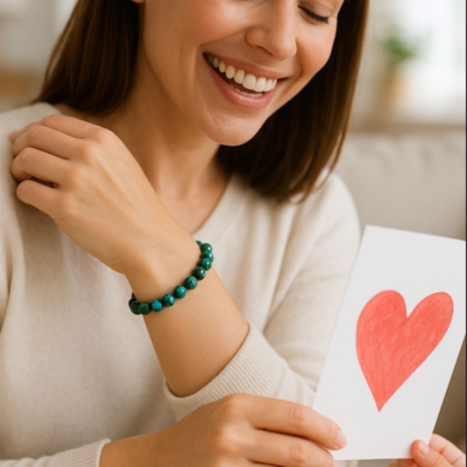 cadeau maman anniversaire bracelet pierres malachite