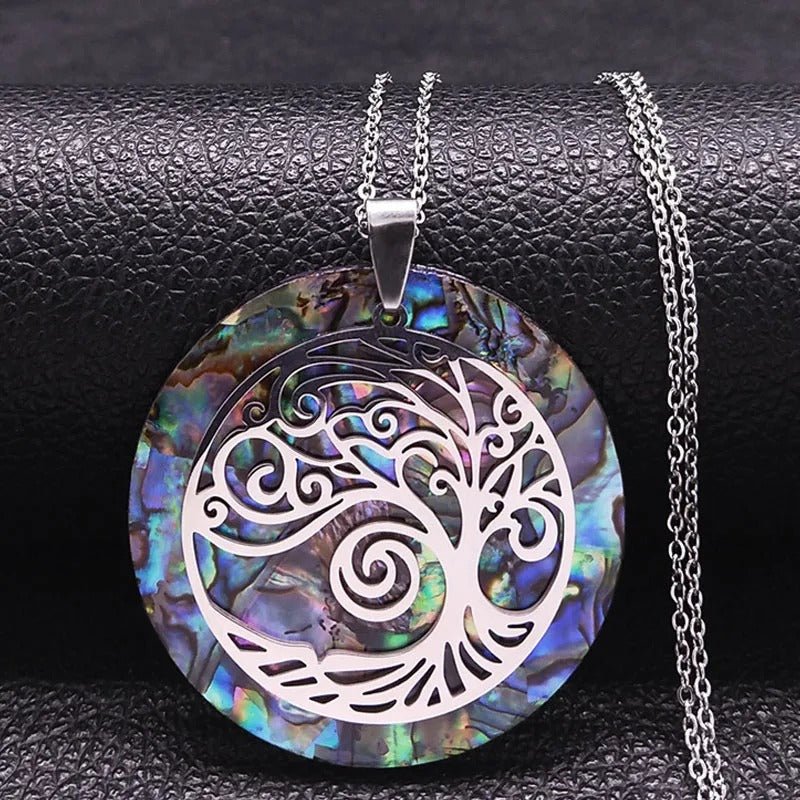 Cadeau maman - Collier arbre de vie coloré Besdodo