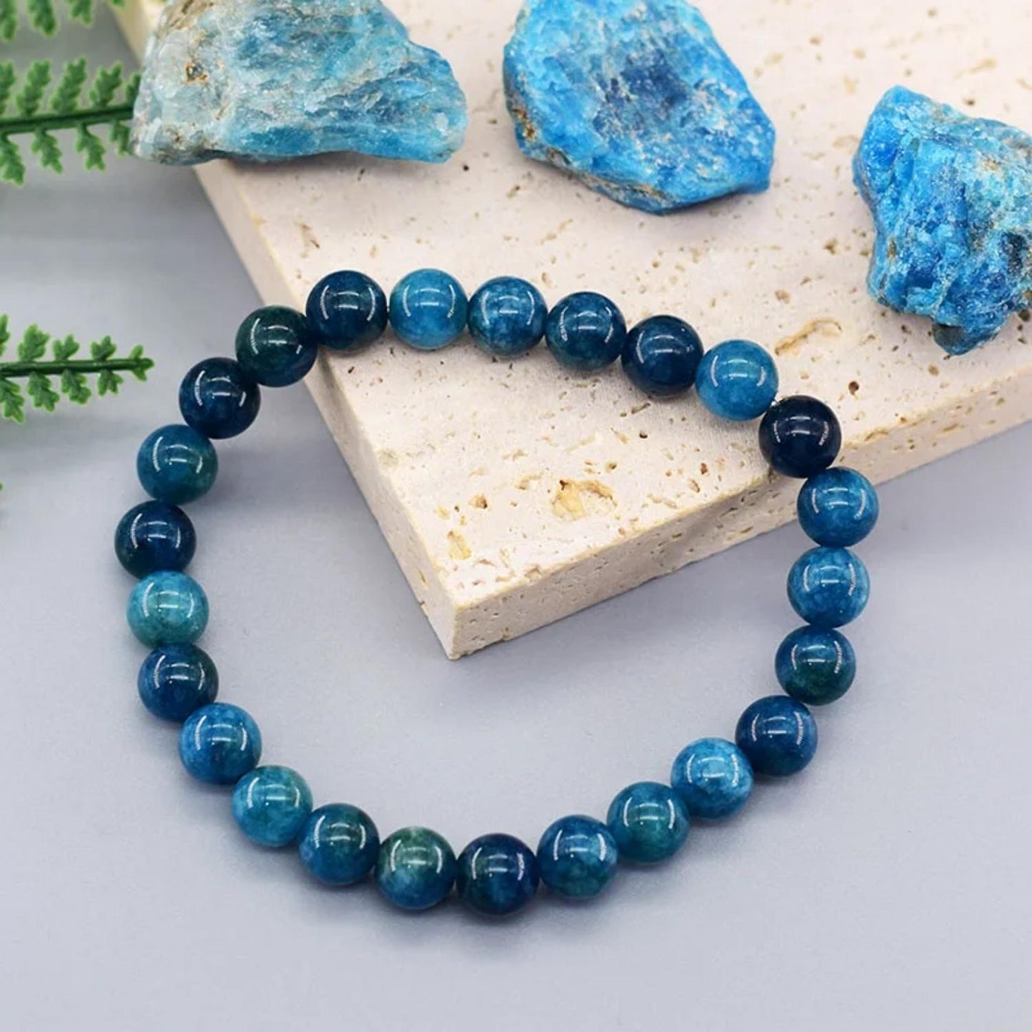 cadeau maman bracelet apatite bleue sommeil