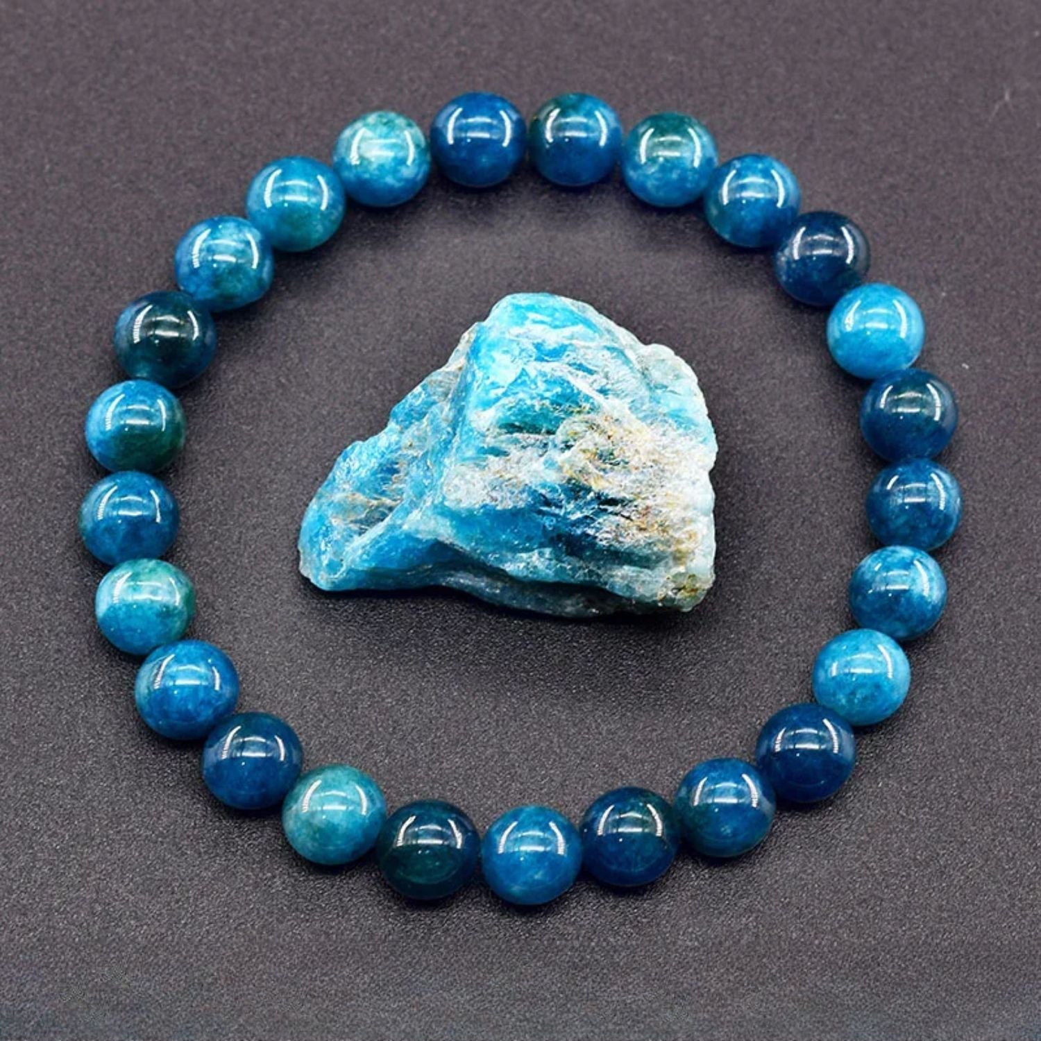 cadeau maman bracelet apatite bleue vaincre fatigue