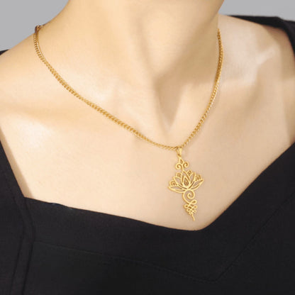 cadeau maman noel collier nymphea