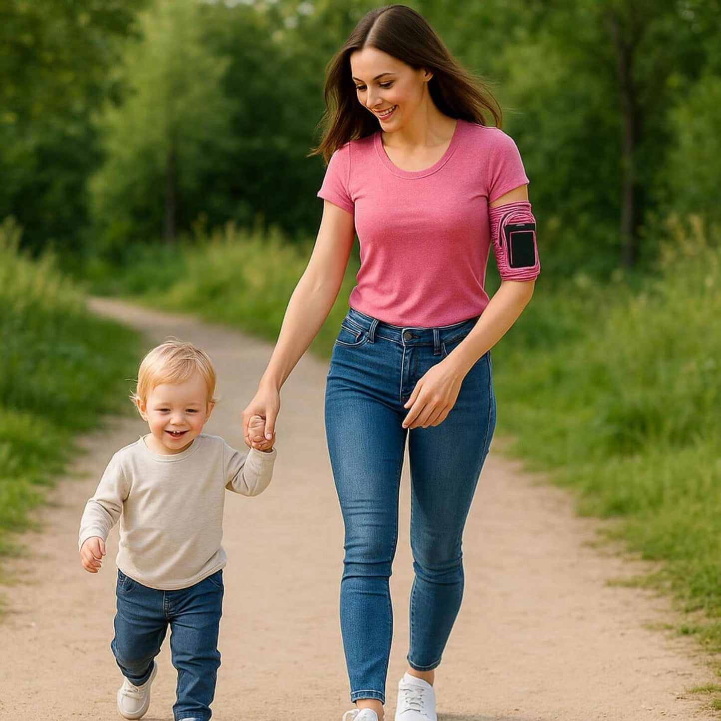 cadeau maman porte telephone pratique balade enfant