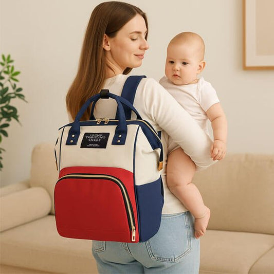 cadeau pour jeune maman sac a langer dune tricolore dune