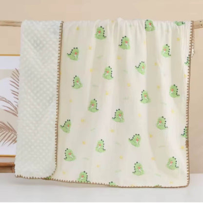 couverture bebe douce dinosaures