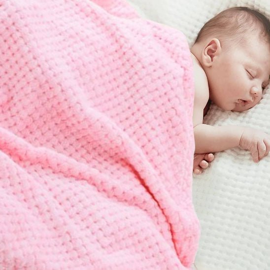 couverture bebe douce holliday rose