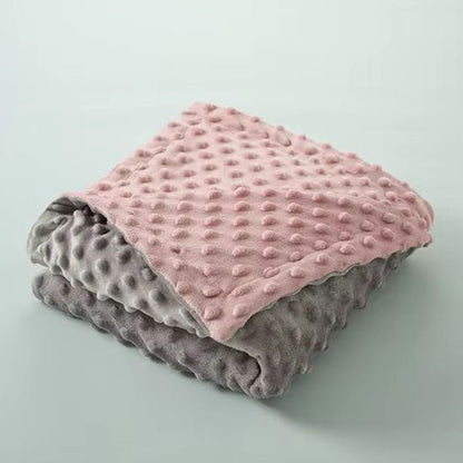 couverture bebe grise reverso