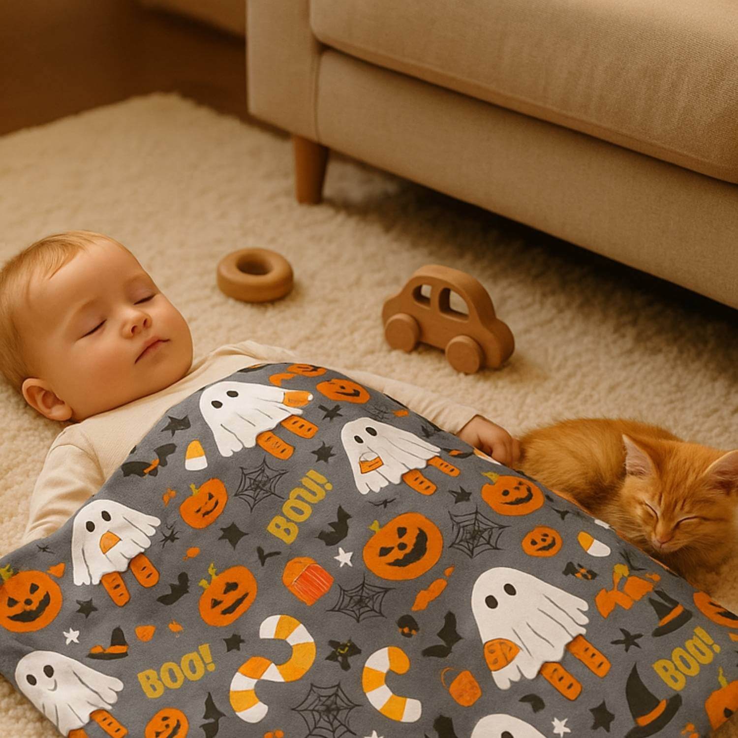 couverture bebe halloween enfant paisible