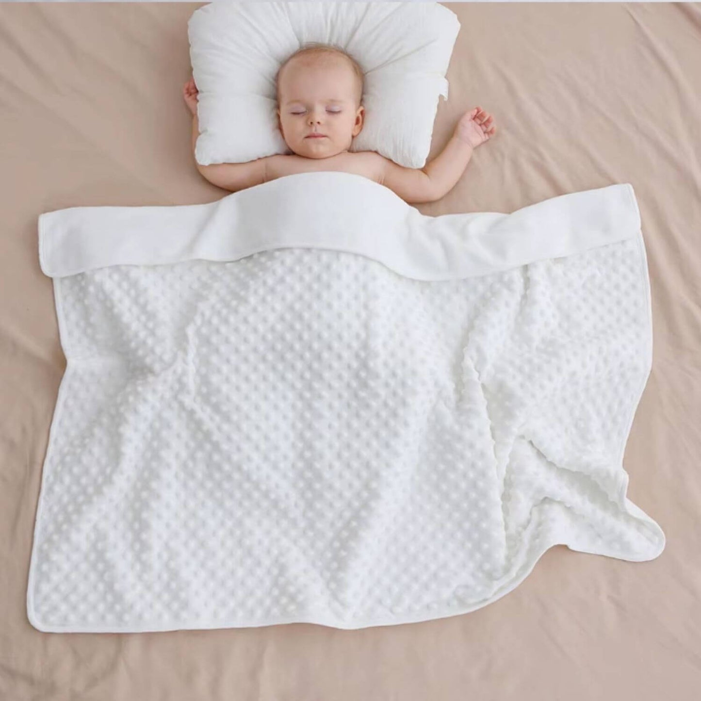 couverture bebe hollidays blanche souple