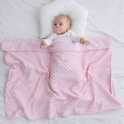 couverture bebe hollidays rose souple