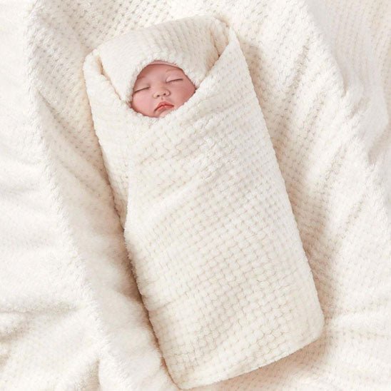 couverture bebe moelleuse blanche holliday