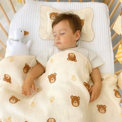 enfant confortable couverture bebe oursons nouni