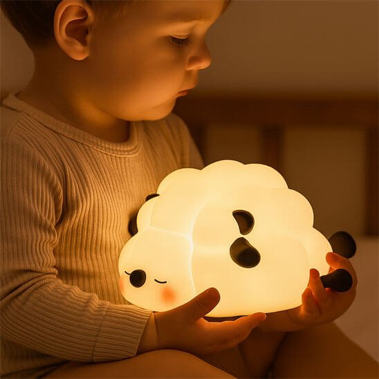enfant curieux veilleuse enfant mouton
