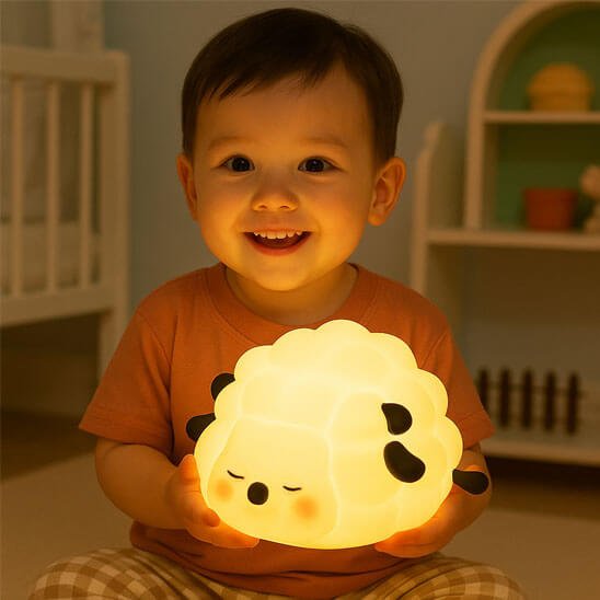 enfant heureux veilleuse enfant odilion