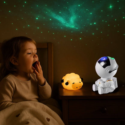 fille baille veilleuse enfant apaisante