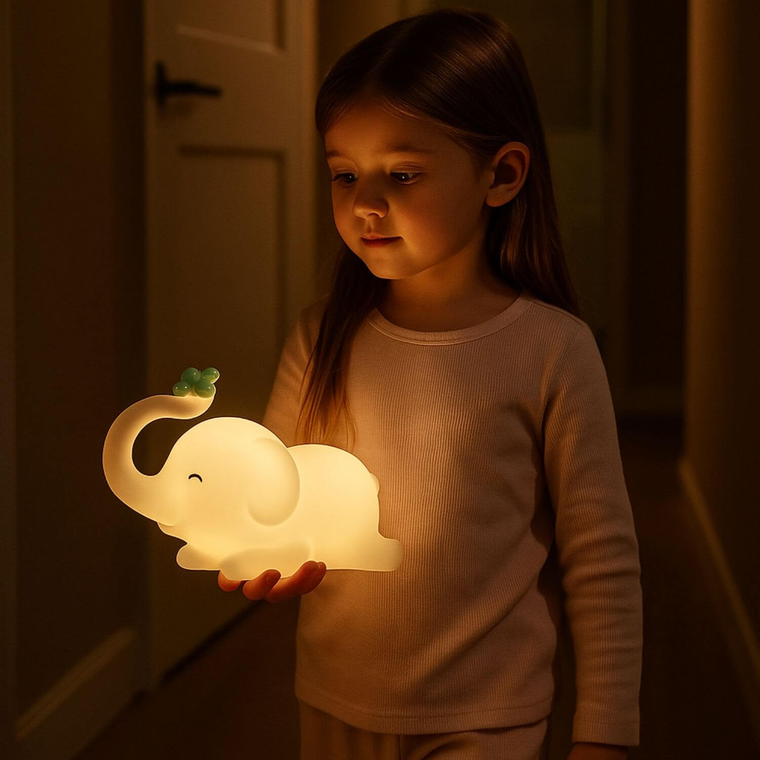 fille deplacement nocturne veilleuse enfant elephant eleon