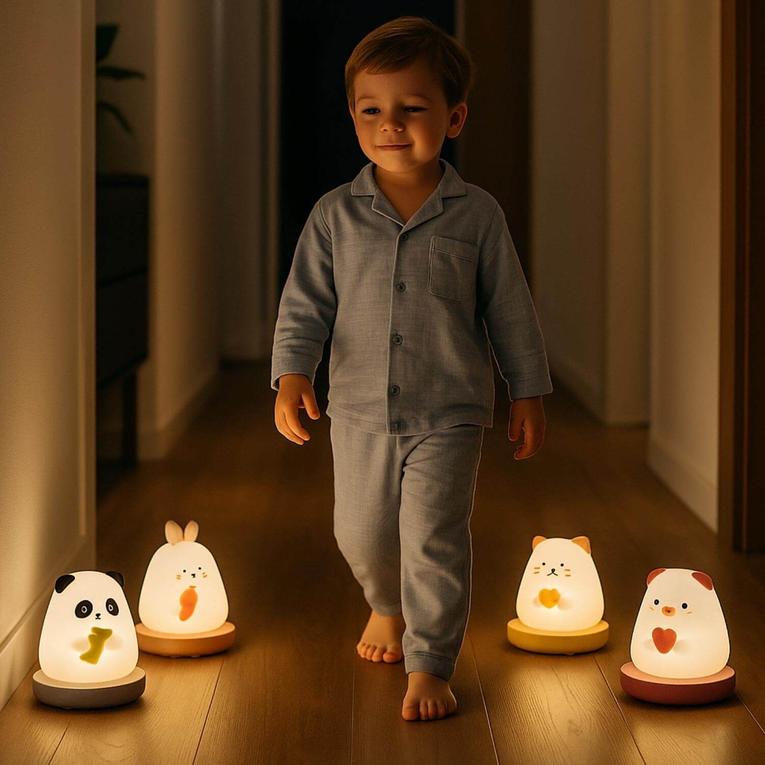 garcon marche nuit veilleuse bebe panda et amis