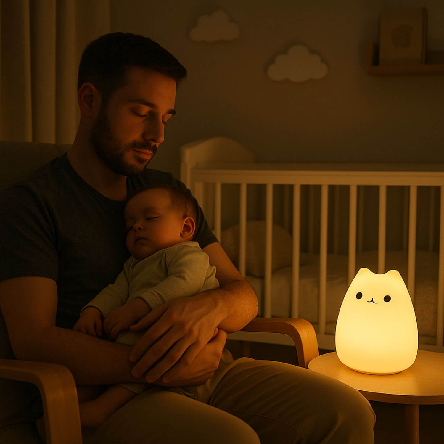 papaz utilise veilleuse bebe catsun