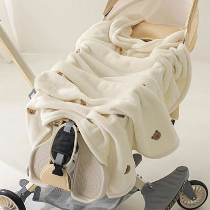 plaid bebe ourson pour poussette
