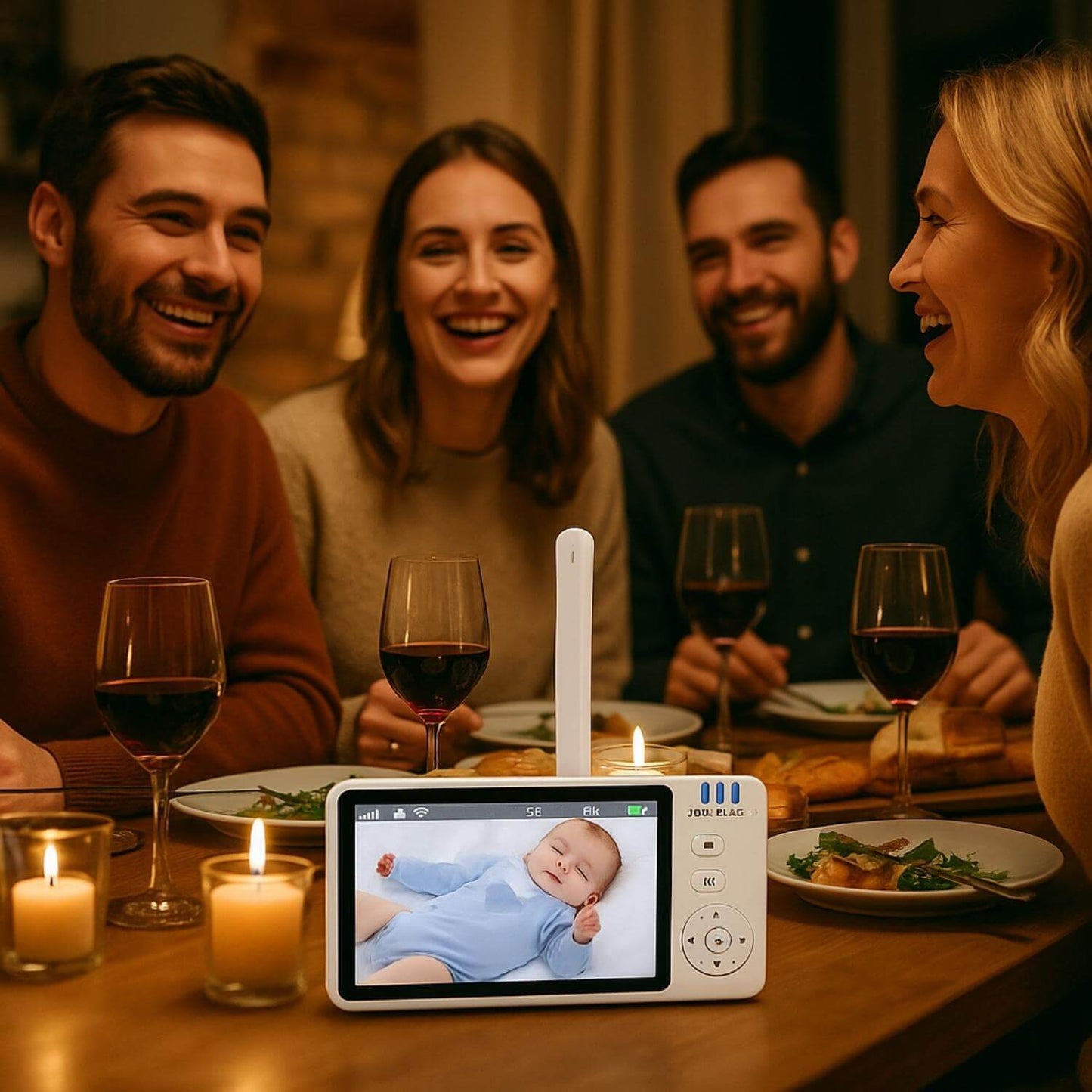 soiree amis babyphone camera securite bebe