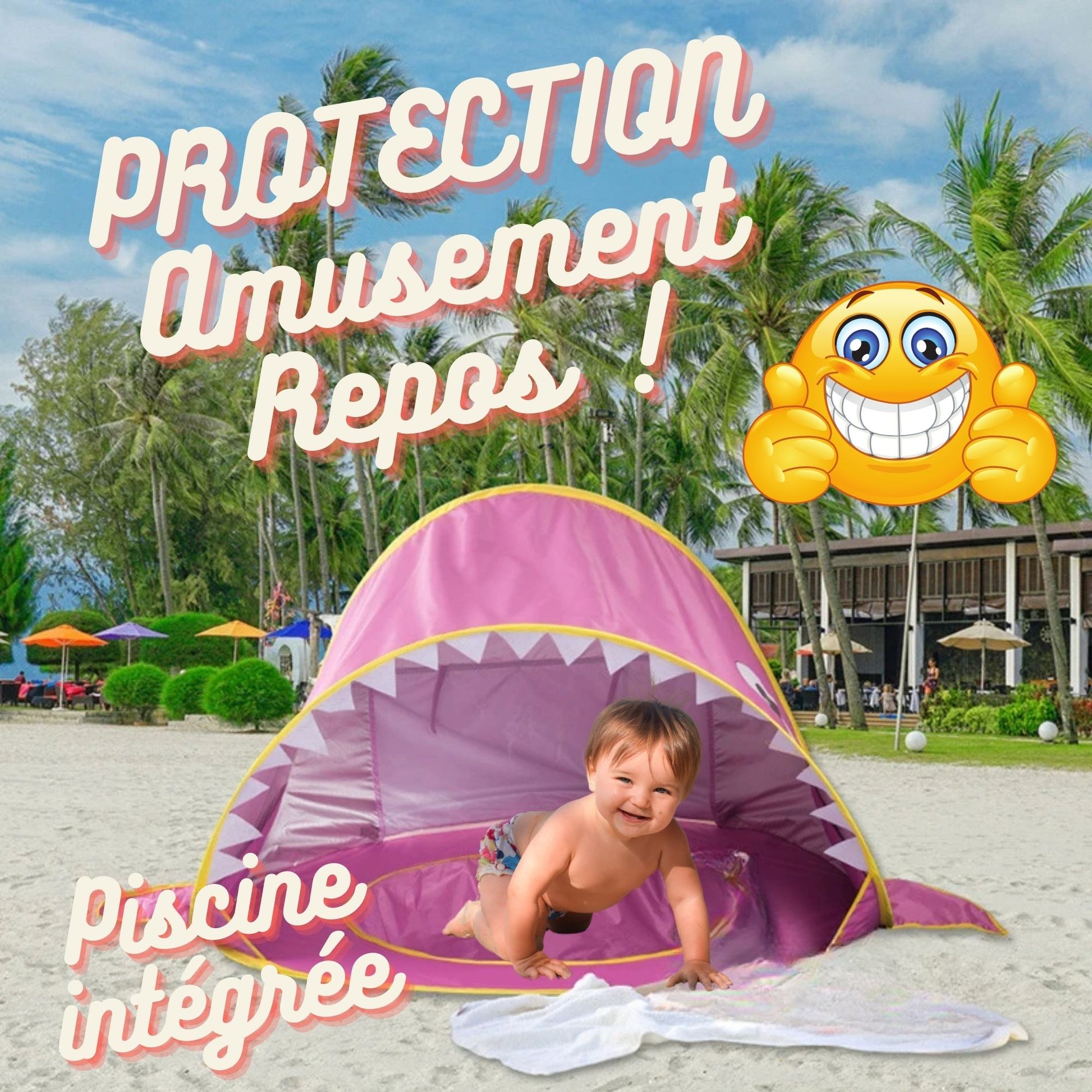 Tente de plage bébé ǀ Oasis SunProtect™ Besdodo