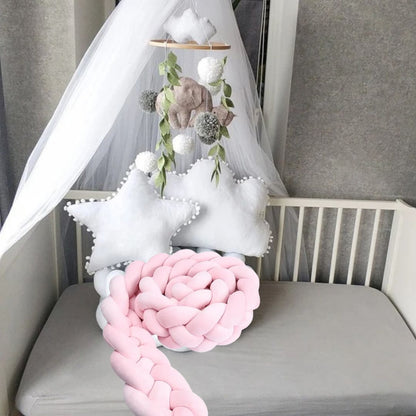 tresse de lit monochrome rose