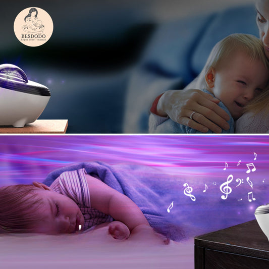 VEILLEUSE BEBE PROJECTION PLAFOND ǀ La sphère enchantée™ – Besdodo