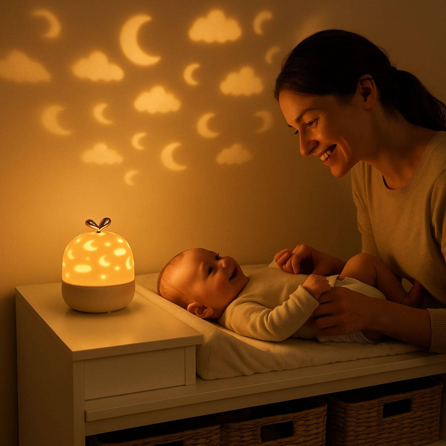 VEILLEUSE BEBE PROJECTION PLAFOND ǀ La sphère enchantée™ Besdodo