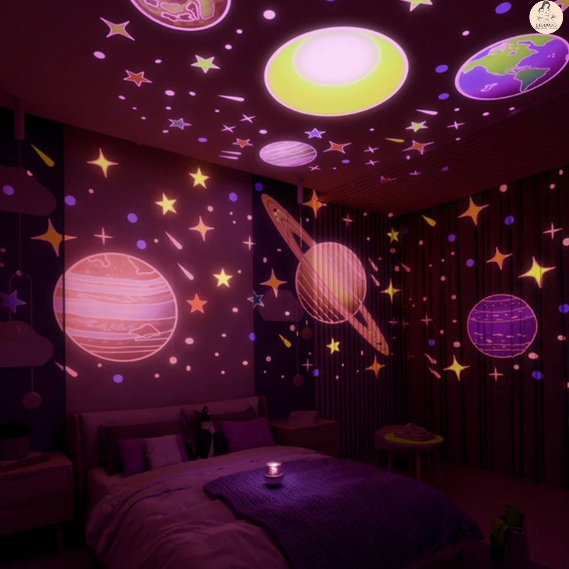 veilleuse-bebe-projection-plafond-magnifique