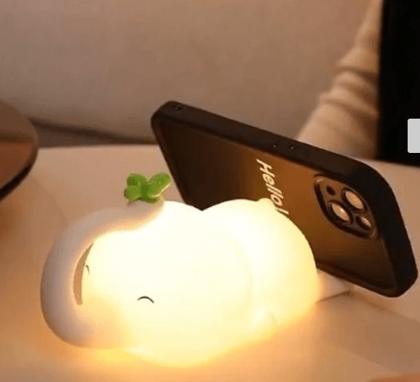 veilleuse enfant elephant eleon support telephone