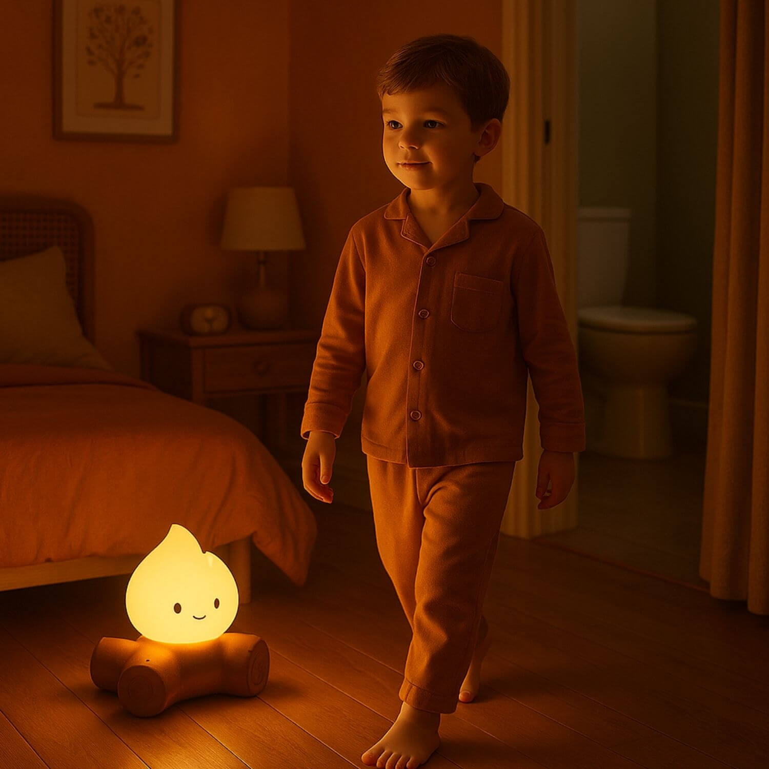 veilleuse enfant flammy garcon reveil nocturne securite