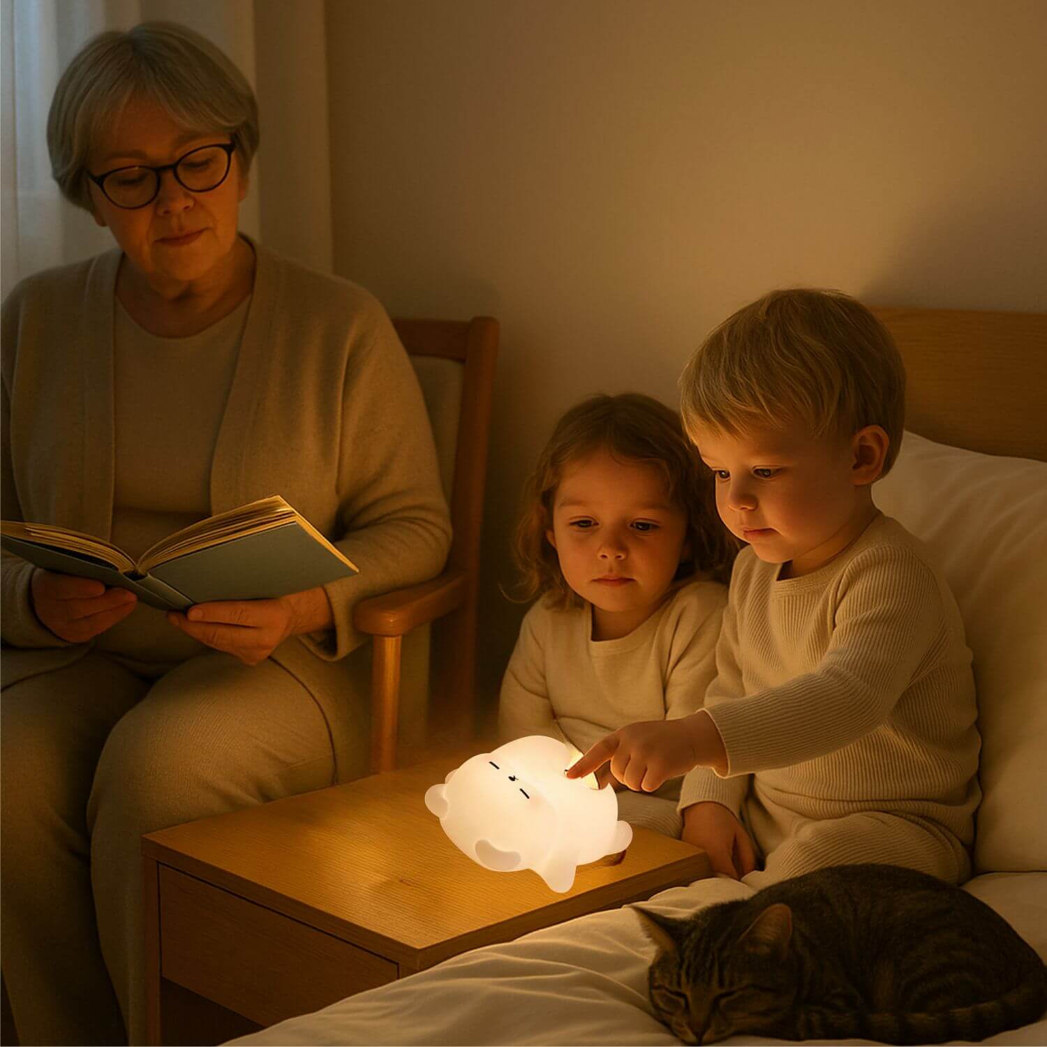 veilleuse enfant ours ronflette enfant curieux