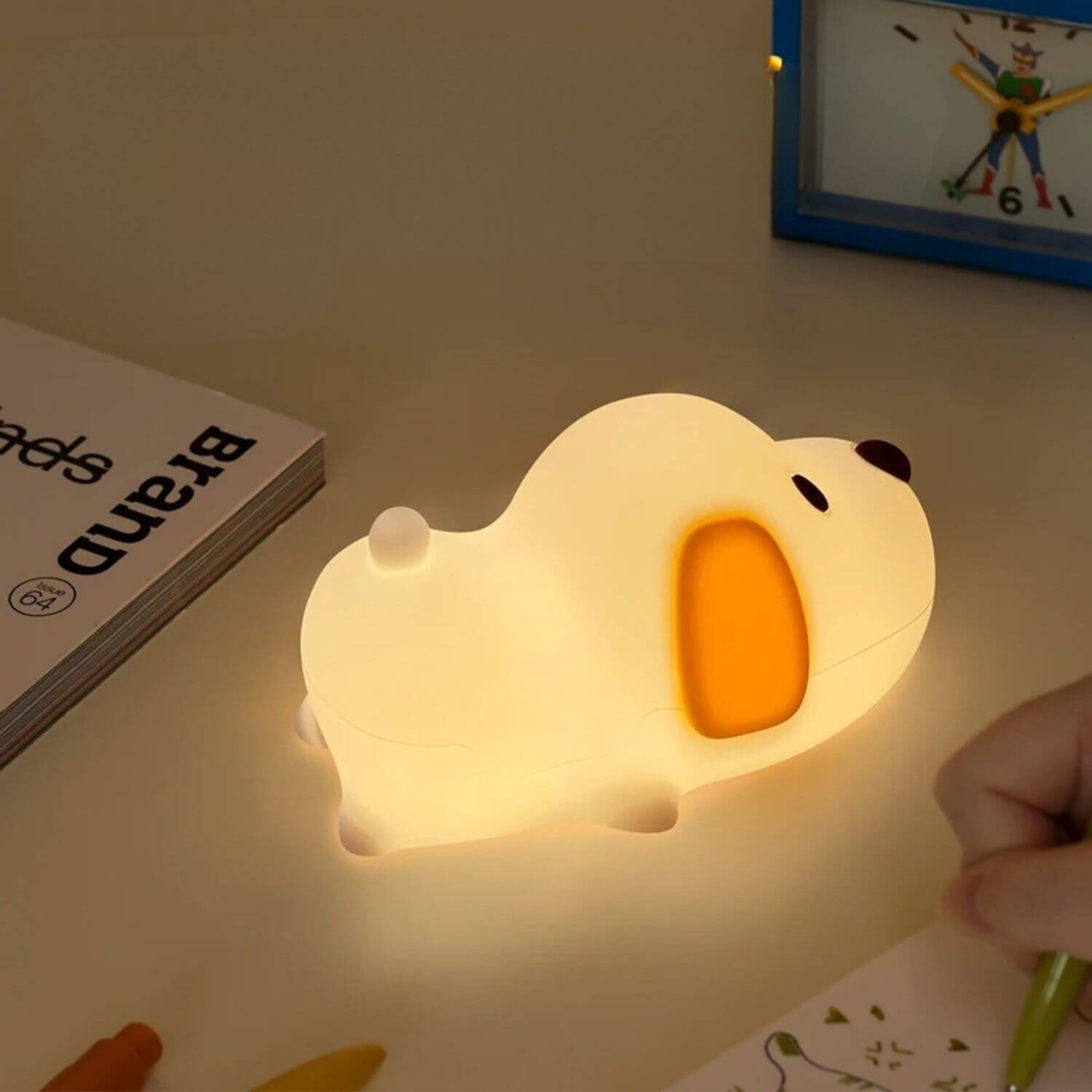 veilleuse enfant silicone chien buddy